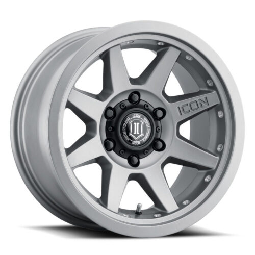 Alternative view of ICON Rebound Pro 17x8.5 5x5 -6mm Offset 4.5in BS 71.5mm Bore Titanium Wheel