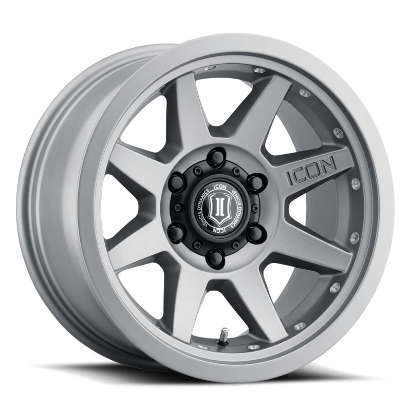 ICON Rebound Pro 17x8.5 5x5 -6mm Offset 4.5in BS 71.5mm Bore Titanium Wheel - Image 2