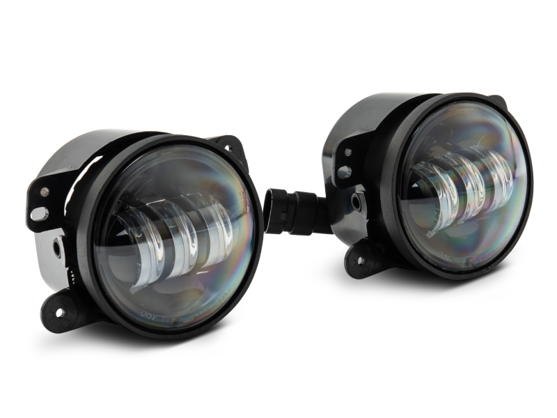 Raxiom for 2007-2022 Jeep Wrangler JK/JL Axial Series Tri-Bar LED Fog Lights- White