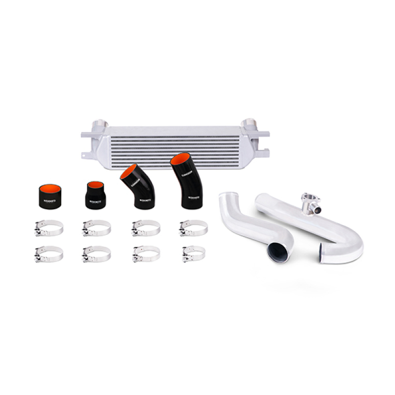Mishimoto Performance Intercooler Kit - Silver Core Polished Pipes for 2015 Ford Mustang EcoBoost - Image 2