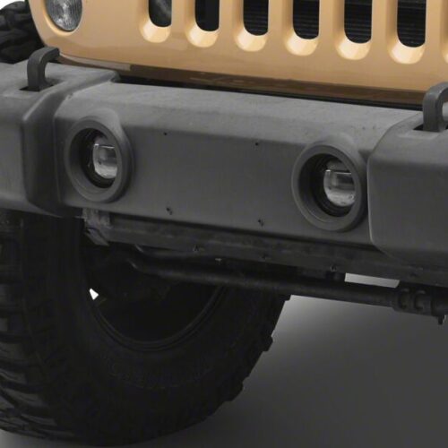 Raxiom for 2007-2018 Jeep Wrangler JK Axial Series LED Angel Eye Fog Lights- Amber and White - Image 2