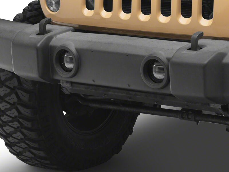 Raxiom for 2007-2018 Jeep Wrangler JK Axial Series LED Angel Eye Fog Lights- Amber and White - Image 2