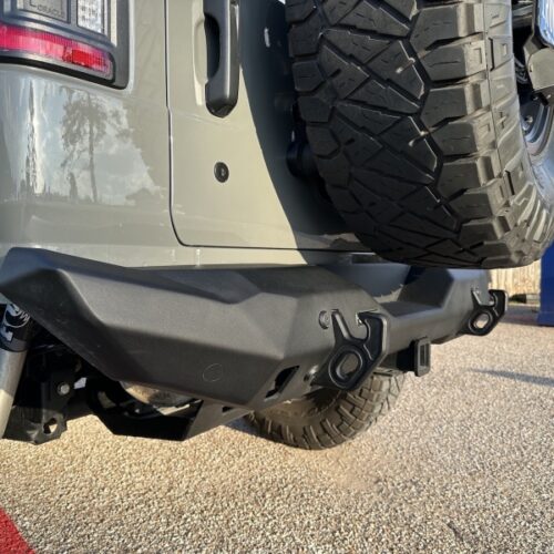 Rival 2018-2026 Jeep Wrangler JL Rear Aluminum Stubby Bumper - Image 5