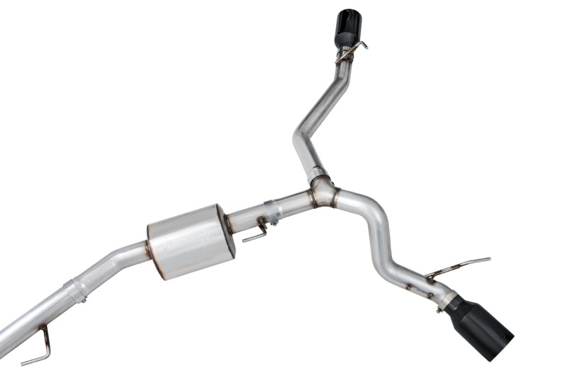 AWE Tuning Cat-Back Dual Exhaust - Diamond Black Tip for 20-21 Jeep Gladiator JT 3.6L Tread Edition - Image 8