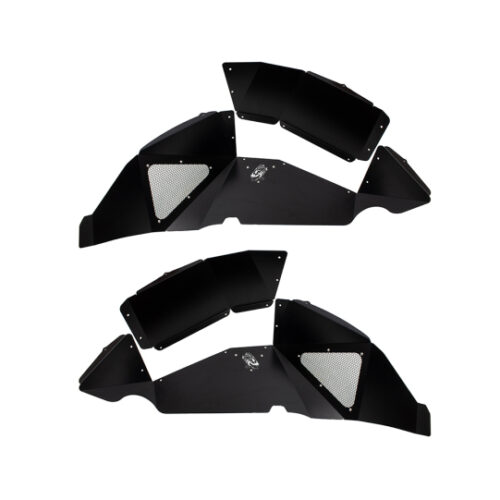 Fishbone Offroad 2018+ Jeep Wrangler JL Rear Pair Aluminum - Black Powdercoat Inner Fenders