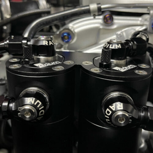 Radium Engineering Nissan R35 GT-R Dual Catch Can Kit CCV Fluid Lock - Image 2