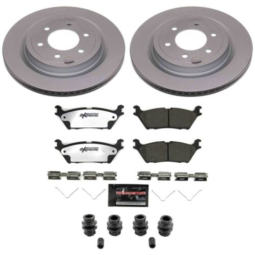 Power Stop 21-26 Ford F-150 Rear Z36 Coated Truck & Tow Brake Kit