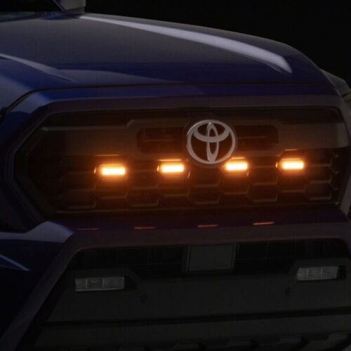 Raxiom for 2024-2026 Toyota Tacoma Pre Runner/ TRD Off-Road/ TRD Sport Amber LED Grille Light- Clear Lens - Image 9