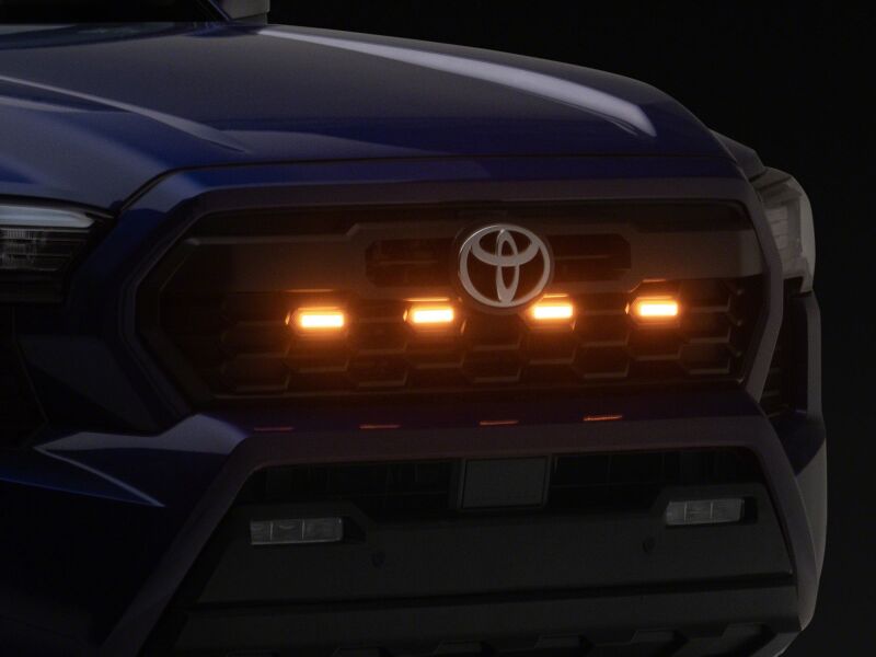 Raxiom for 2024-2026 Toyota Tacoma Pre Runner/ TRD Off-Road/ TRD Sport Amber LED Grille Light- Clear Lens - Image 9
