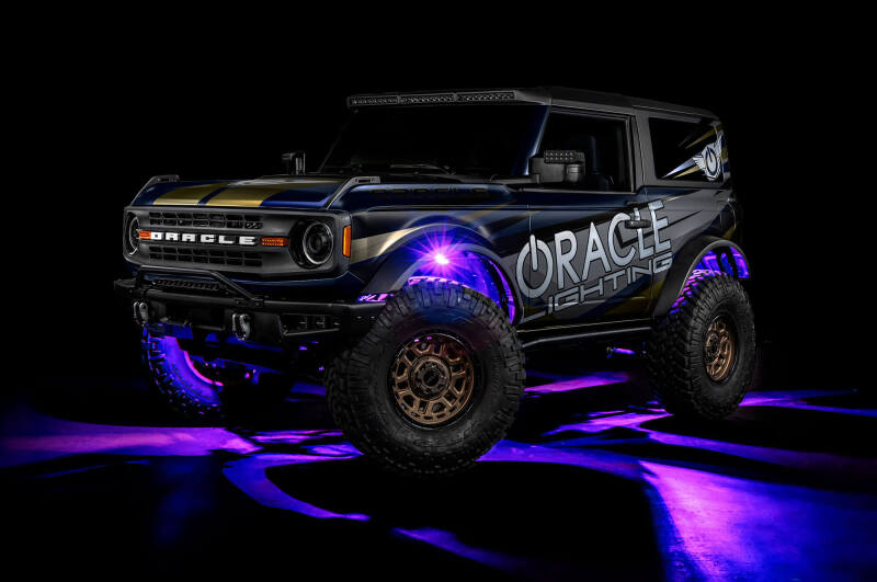 Oracle Underbody RGB+W Wheel Well Rock Light Kit - 8 PCS - ColorSHIFT - Image 5