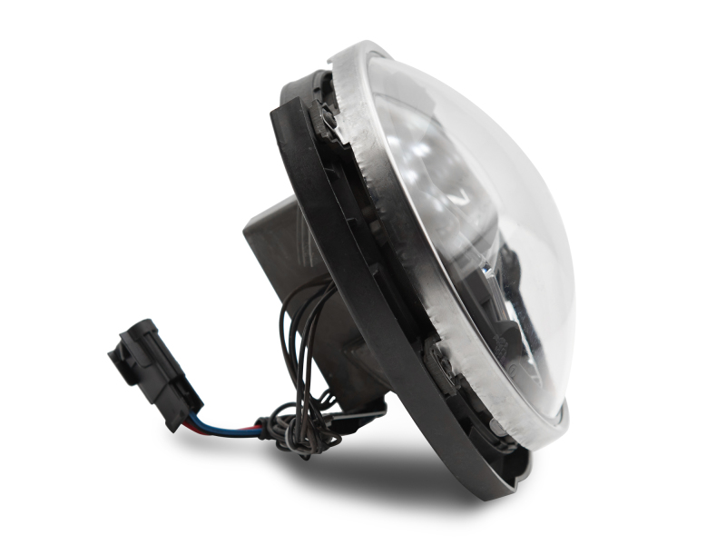 Raxiom for 2007-2018 Jeep Wrangler JK LED Halo Headlights- Black Housing (Clear Lens) - Image 4