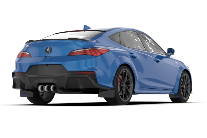 Rally Armor 23-25 Acura Integra A-Spec Black UR Mud Flap W/Blue Logo (No Drilling Req.) - Image 2