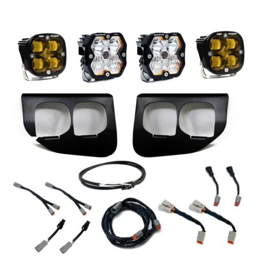 Baja Designs for 20-22 Ford SD Squadron Pro/SAE 2.0 Fog Pocket Kit Upfitter (SAE Fog) - Baja Amber