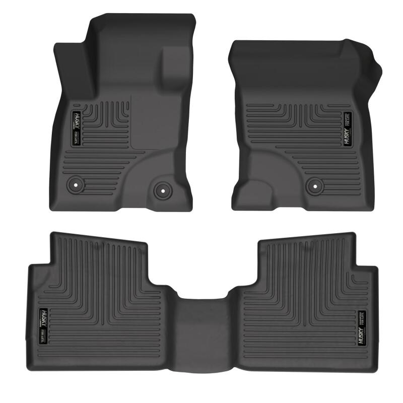 Husky Liners 95561 2022 Ford Escape Hybrid Black Front & 2nd Seat Floor Liners