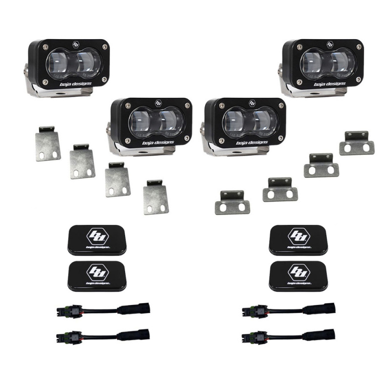 Baja Designs for 21-22 Ford F-150 Raptor S2 SAE Dual Fog Pocket Light Kit - Clear