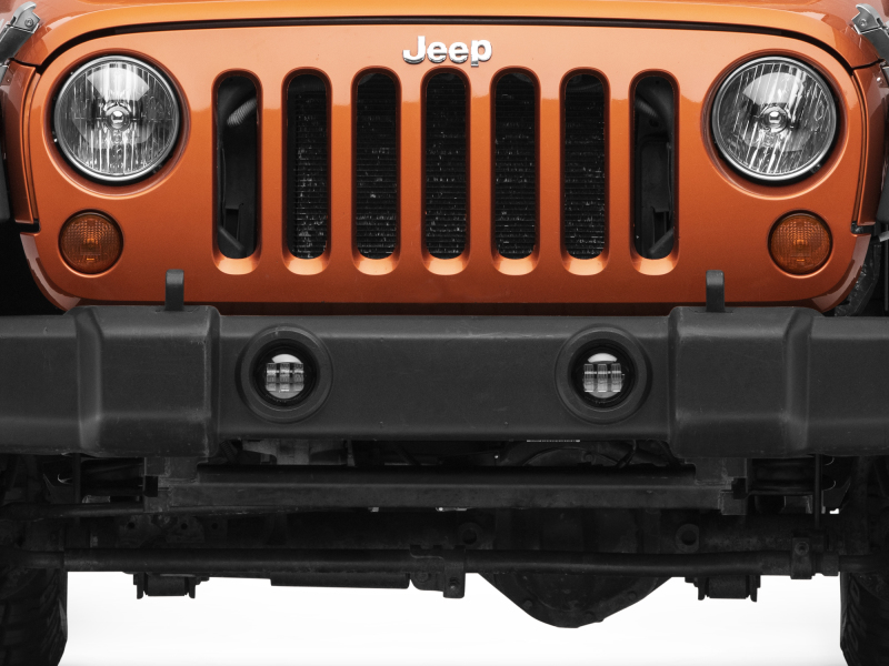 Raxiom for 2007-2022 Jeep Wrangler JK/JL Axial Series Tri-Bar LED Fog Lights- White - Image 5