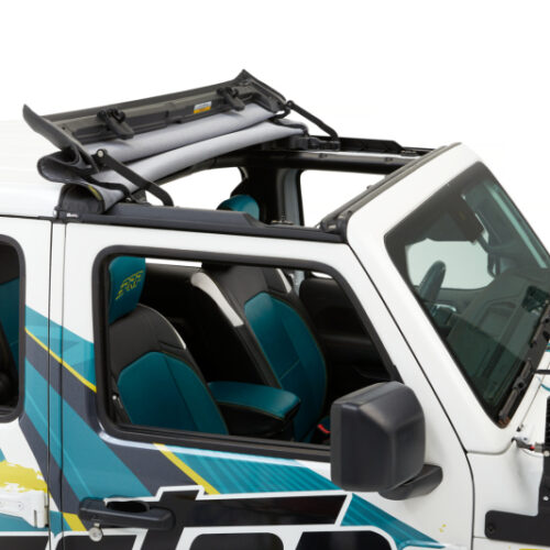 Bestop 20-26 Jeep Gladiator / 18-26 Wrangler JL Sunrider For Hardtop (Black Diamond) - Image 7