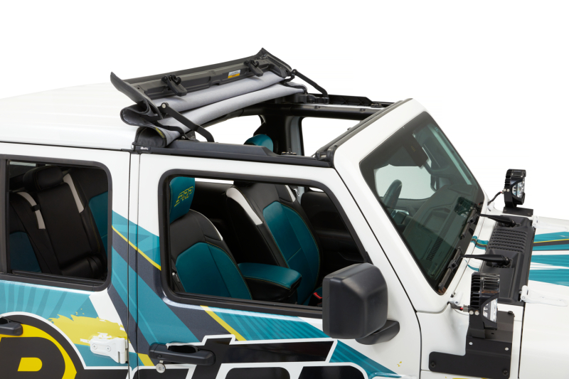 Bestop 20-26 Jeep Gladiator / 18-26 Wrangler JL Sunrider For Hardtop (Black Diamond) - Image 7