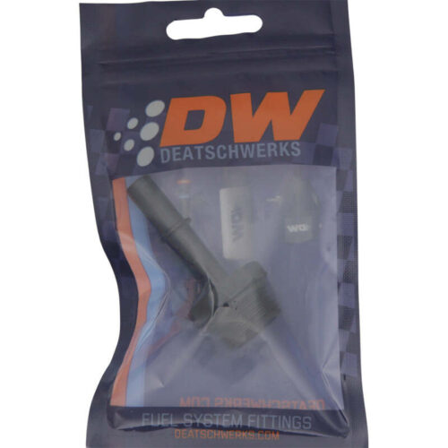 Alternative view of DeatschWerks 10AN ORB Male to 3/8in Male EFI Quick Connect Adapter - Anodized Matte Black