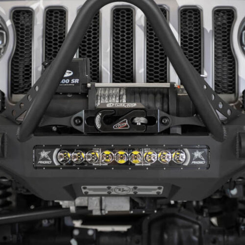 Alternative view of Addictive Desert Designs 1-5/16in Winch Fairlead Plate w/ Recessed Round End Hook - Black