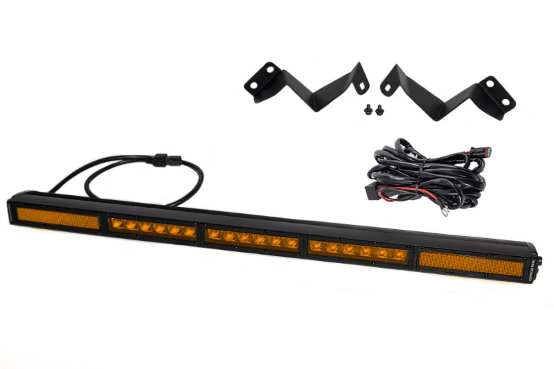 Diode Dynamics 16-21 Toyota Tacoma SS30 Stealth Lightbar Kit - Amber Combo - Image 7