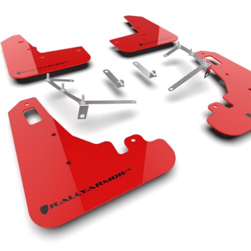Rally Armor 22-26 Subaru BRZ / Toyota GR86 Red UR Mud Flap w/Black Logo