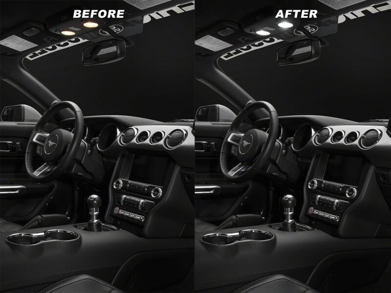 Raxiom for 2015-2023 Ford Mustang Axial Series Stage 1 Map Light LED Conversion Kit - Image 7