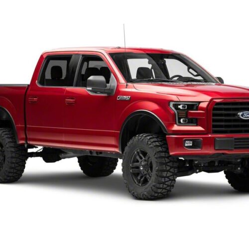 Raxiom for 2015-2017 Ford F-150 LED Projector Headlights with LED Amber DRL- Black Housing- Clear Lens - Image 10