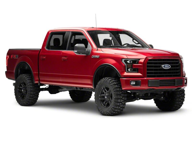 Raxiom for 2015-2017 Ford F-150 LED Projector Headlights with LED Amber DRL- Black Housing- Clear Lens - Image 10