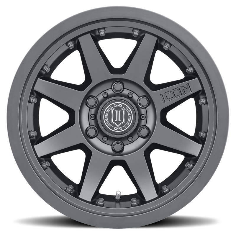 ICON Rebound Pro 17x8.5 6x5.5 0mm Offset 4.75in BS 106.1mm Bore Satin Black Wheel - Image 5