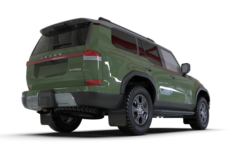 Rally Armor 24-26 Lexus GX-550 Overtrail Black UR Mud Flap Metallic Black Logo - Image 4