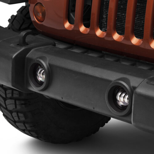 Raxiom for 2007-2022 Jeep Wrangler JK/JL Axial Series Tri-Bar LED Fog Lights- White - Image 3