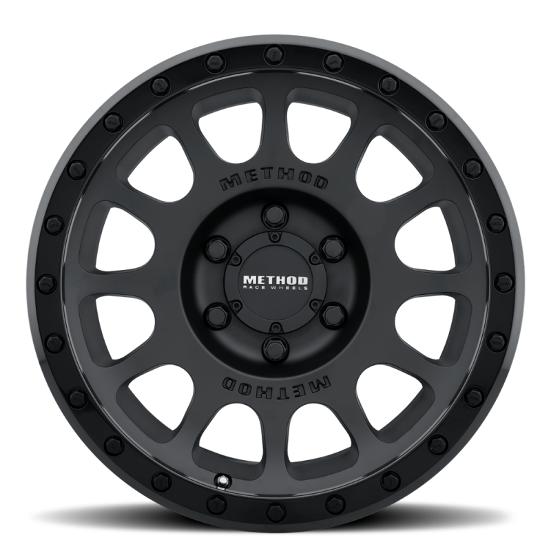 Method MR305 NV 18x9 18mm Offset 8x170 130.81mm CB Matte Black/Gloss Black Lip Wheel - Image 3