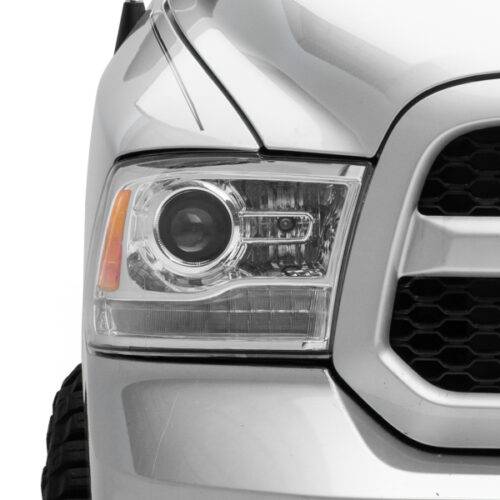 Raxiom for 2009-2018 Dodge RAM 1500 LED Halo Headlights w/ Switchback Turn Signals- Chrome Hsng (Clear Lens) - Image 7