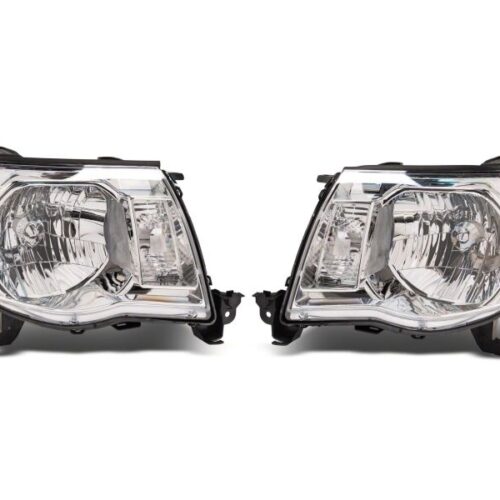 Raxiom for 2005-2011 Toyota Tacoma Axial Series OE Replacement Headlights- Chrome Housing- Clear Lens - Image 2