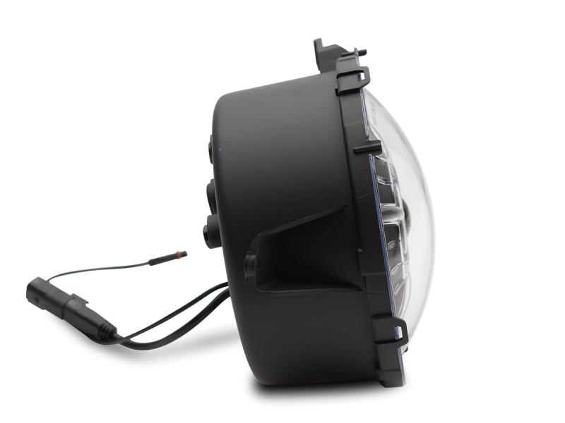 Raxiom for 2018-2022 Jeep Wrangler JL/ JT 9-Inch LED Headlights w/ DRL and Halo- Black Housing (Clear Lens) - Image 5