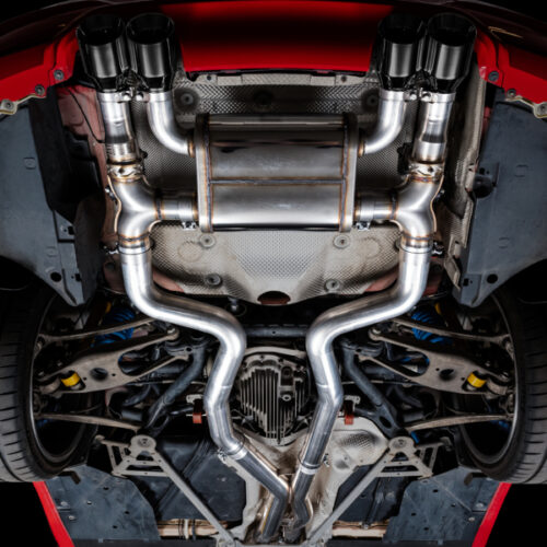 AWE Tuning SwitchPath Cat-Back Exhaust - Diamond Black Tips for BMW F8X M3/M4 - Image 8