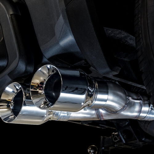 AWE Tuning 4th Gen GM 1500 5.3L 0FG Cat-Back Dual Side Exit (Flat Bumper) - Chrome Tips - Image 8