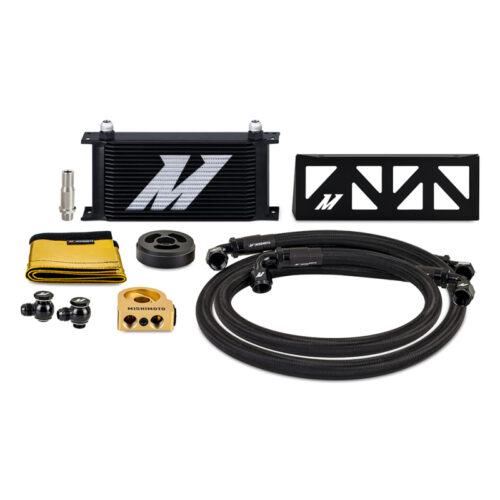 Mishimoto Oil Cooler Kit Thermostatic - Black for 22+ Subaru BRZ/Toyota GR86