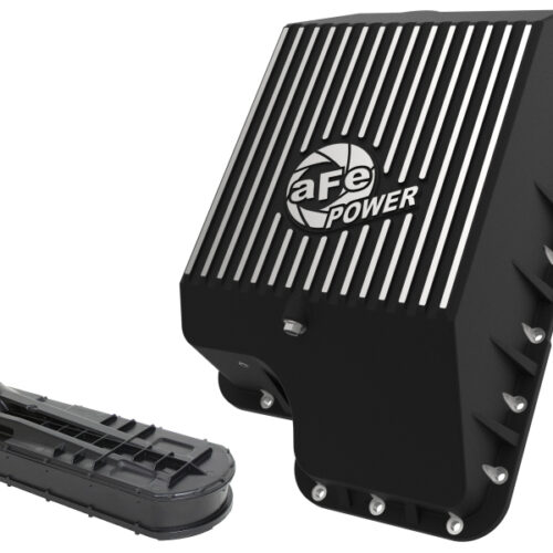 aFe Power Transmission Pan (Black); Ford Diesel Trucks 03-10 V8-6.0/6.4L (td) - Image 3