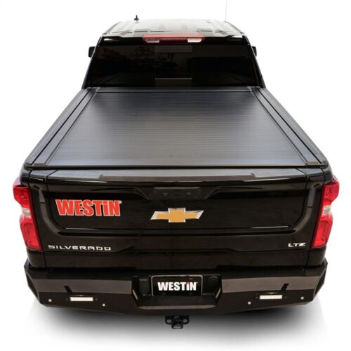 Westin 19-26 Chev/GMC Silverado/Sierra 1500 5ft 8in Bed Electric Retractable Tonneau Cover - Black - Image 7