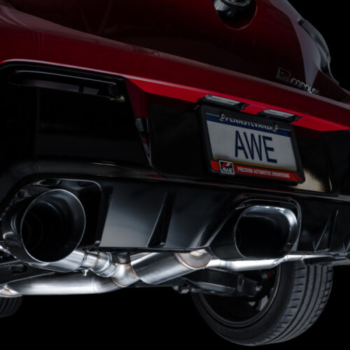 AWE Tuning Touring Edition Exhaust - Diamond Black Tips for 2023+ Toyota GR Corolla - Image 5
