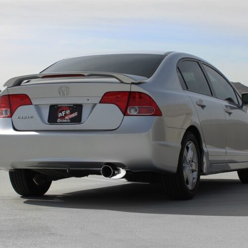 aFe Power Takeda Exhaust 2.5in Dia 304SS Axle-Back w/Polished Tip 06-11 Honda Civic EX Sedan L4 1.8L