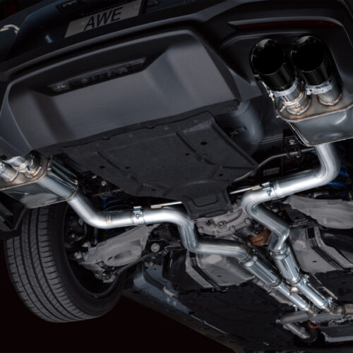 AWE Tuning SwitchPath Cat-Back Exhaust w/ Quad Diamond Black Tips for AWE 2024 Ford Mustang GT Fastback S650 RWD - Image 3
