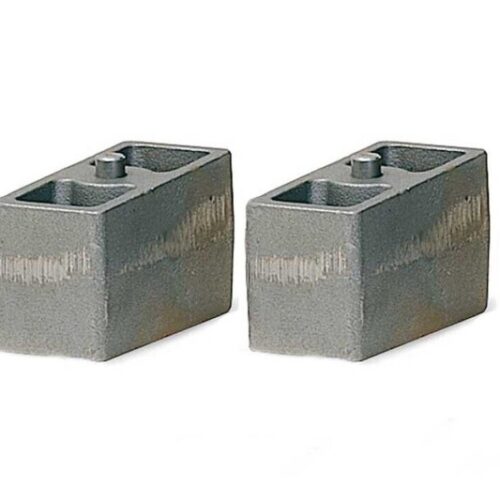 Alternative view of Fabtech 4in Front Leaf Spring Block Kit - 3in Wide w/Bump Stop