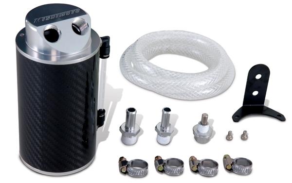 Mishimoto Baffled Oil Catch Can Kit - Black (CCV Side) for 07-10 BMW N54 - Image 2