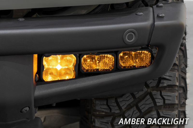 Diode Dynamics 2021 Ford Bronco Stage Series Fog Pocket Kit - Yellow Pro - Image 6