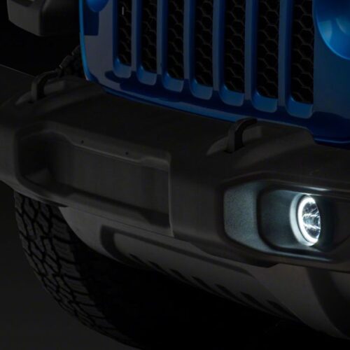 Raxiom for 2007-2023 Jeep Wrangler JK & JL 20-23 Jeep Gladiator JT Axial Series LED Fog Lights w/ Halo - Image 7