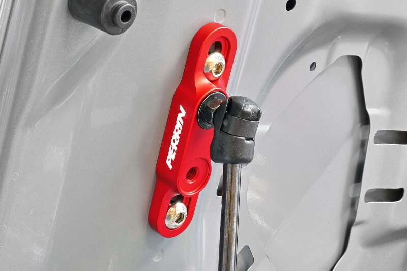 PERRIN 15+ Subaru WRX/STI High-Lift Hood Brackets - Red - Image 5