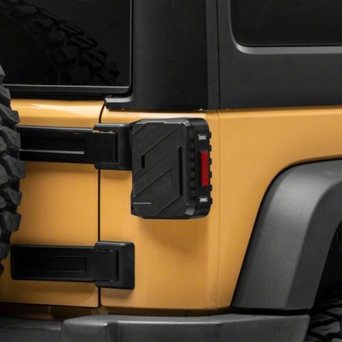 Raxiom for 2007-2018 Jeep Wrangler JK Axial Series Trident LED Tail Lights- Black Housing (Smoked Lens) - Image 9